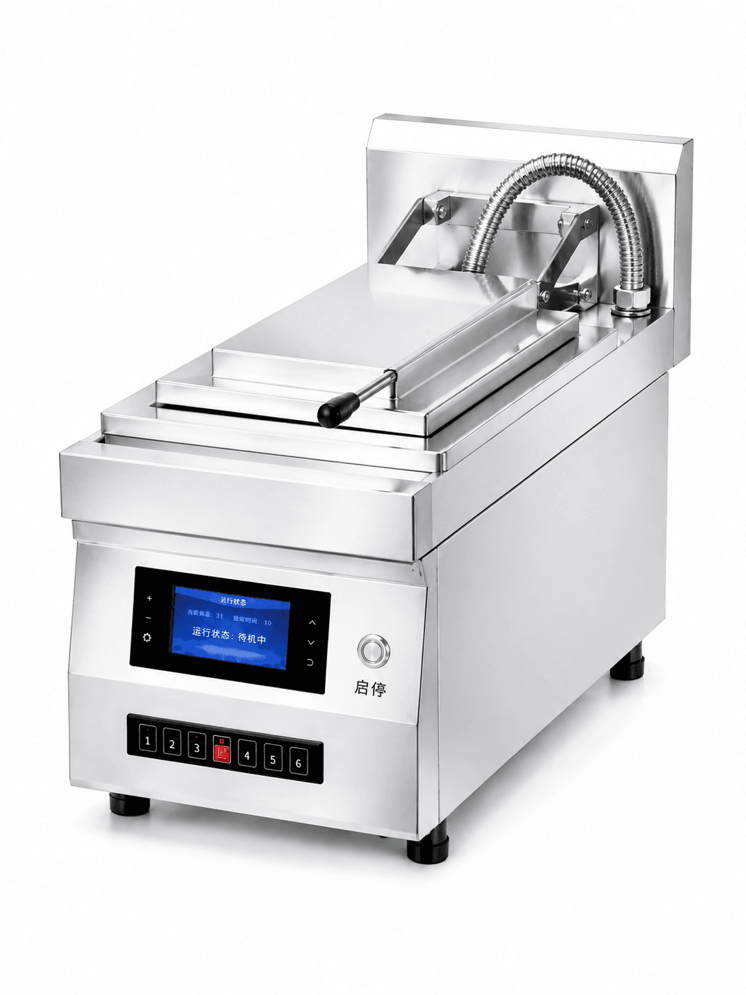 Countertop Single-Pan Dumpling Fryer pzg-jjj-01 — PeakGlo commercial kitchen equipment